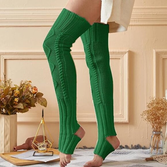 Women's Extra Long Stirrup Leg Warmers - Picture 2 of 5